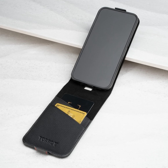 EUC- TORRO Leather Flip Case Compatible with iPhone 14/15 Pro Max - Picture 10 of 14